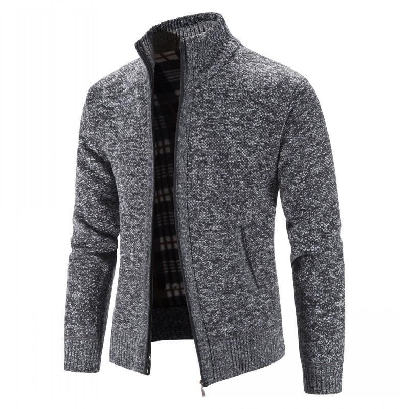 Mens Sweater Jumper Slim Fit Knitted Fleece Cardigan Coat Size M-3XL