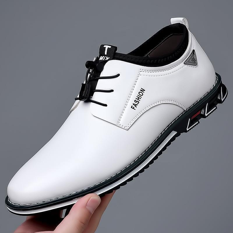 Mens Leather Shoes Drawstring Oxford Formal Business Casual Shoes Sizes 5-10