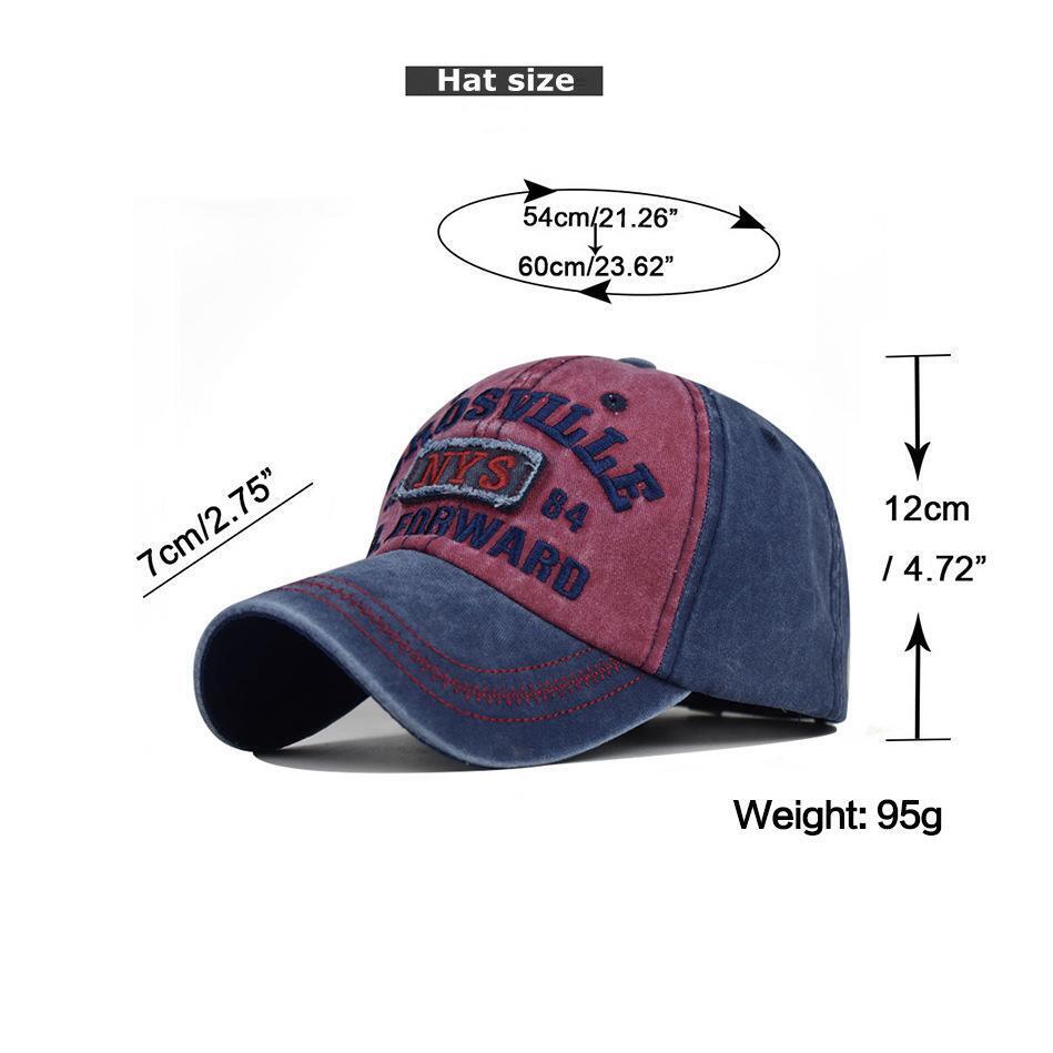 Mens Baseball Cap Classic Trucker Hat Brosville Embroidered Adjustable Visor