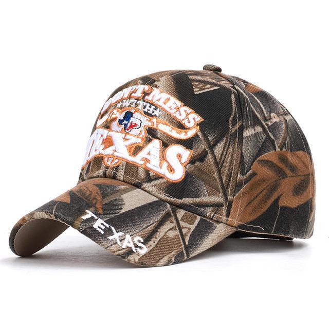 Mens Baseball Cap Classic Trucker Hat Camouflage Fishing Embroidered Adjustable
