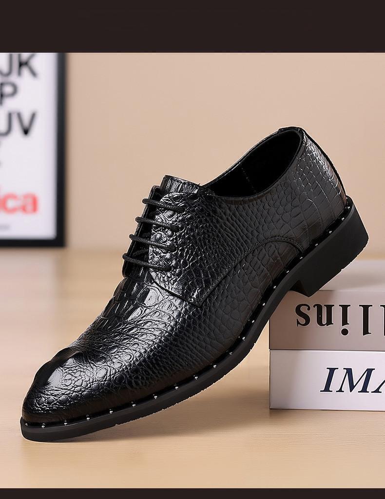 Mens Leather Shoes Lace-Up Formal Luxury Business Oxford Wedding Sizes 6.5-11.5