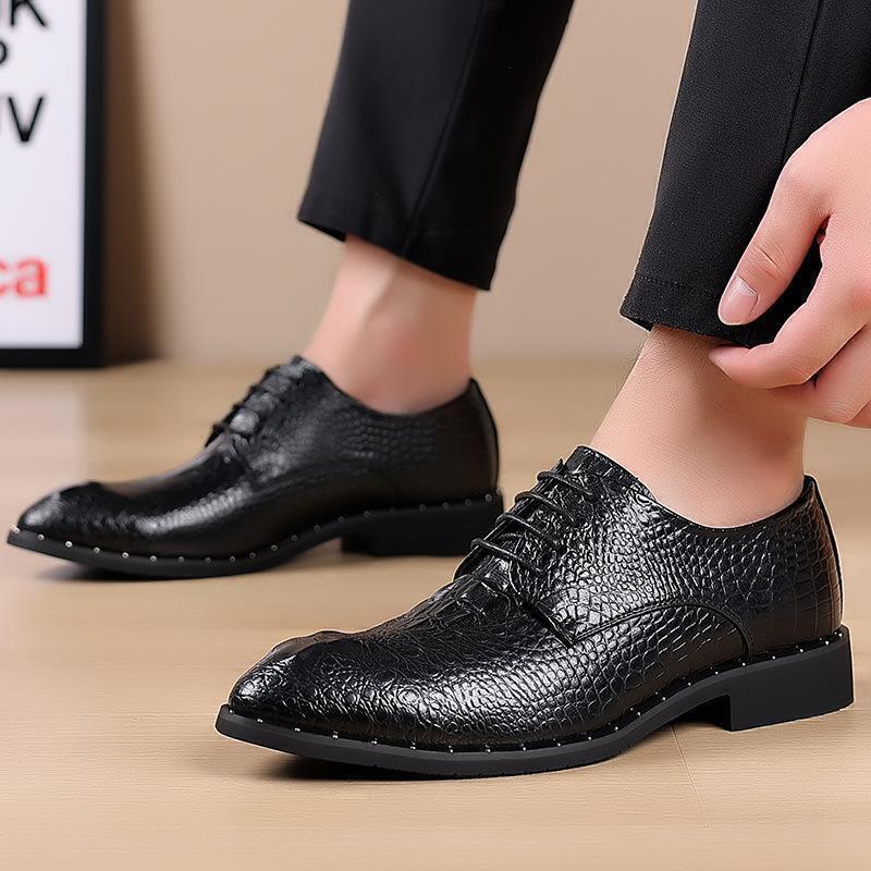Mens Leather Shoes Lace-Up Formal Luxury Business Oxford Wedding Sizes 6.5-11.5